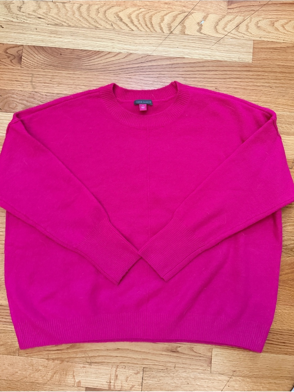 Vince Camuto Pink Crewneck Sweater